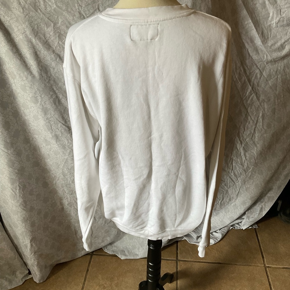 Virginity Rocks® White Crewneck Sweatshirt - Picture 4 of 6